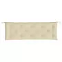 Cuscini Panca da Giardino 2pz Beige 150x50x7 cm Tessuto Oxford