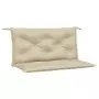 Cuscini Panca da Giardino 2pz Beige 100x50x7cm Tessuto Oxford