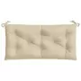 Cuscini Panca da Giardino 2pz Beige 100x50x7cm Tessuto Oxford