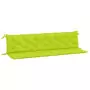 Cuscini per Panca 2 pz Verde Intenso 200x50x7 cm Tessuto Oxford