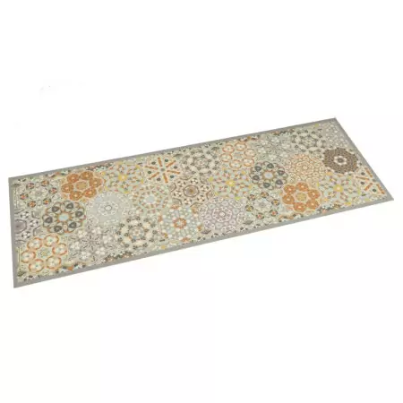 Tappeto da Cucina Lavabile Pastello Esagono 45x150 cm Velluto