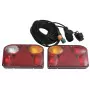 Luci per Rimorchio 2 pz Rosso 23x6x13 cm 12V Lampadina Classica