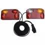 Luci per Rimorchio 2 pz Rosso 23x6x13 cm 12V Lampadina Classica