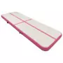 Tappetino Ginnastica Gonfiabile con Pompa 500x100x15cm PVC Rosa