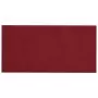 Pannelli Murali 12 pz Rosso Vino 30x15 cm in Velluto 0,54 m²