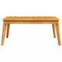 Tavolo da Pranzo da Giardino 100x55x45 cm Legno Massello Acacia