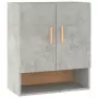 Armadietto a Muro Grigio Cemento 60x31x70 cm Legno Multistrato