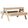 Tavolo da Picnic per Bambini 88x97x52 cm Legno Massello di Pino