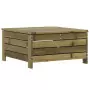 Poggiapiedi da Giardino 62x63,5x32 cm Legno Impregnato di Pino