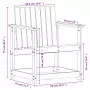 Set Salotto da Giardino 3 pz in Legno Massello di Douglas