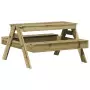 Tavolo da Picnic per Bambini 88x97x52 cm Legno Impregnato Pino