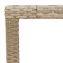 Tavolo da Giardino Beige 190x90x75cm Polyrattan Legno di Acacia