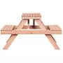 Tavolo da Picnic 105x134x75 cm in Legno Massello di Douglas