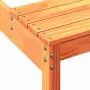 Tavolo da Picnic Marrone Cera 160x134x75 cm Legno Massello Pino