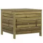 Poggiapiedi da Giardino 62x63,5x53,5cm Legno Impregnato di Pino