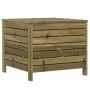 Poggiapiedi da Giardino 62x63,5x53,5cm Legno Impregnato di Pino