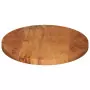 Piano Tavolo 140x60x2,5 cm Ovale in Legno Massello di Acacia