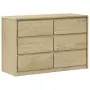 Cassettiera SAUDA Rovere 111x43x73,5 cm cm Legno Massello Pino