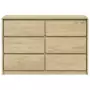 Cassettiera SAUDA Rovere 111x43x73,5 cm cm Legno Massello Pino