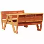 Tavolo Picnic Bambini Marrone Cera 88x122x58 cm Massello Pino