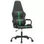 Sedia da Gaming Nera e Verde in Similpelle