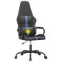 Sedia da Gaming Massaggiante Blu e Nero in Similpelle