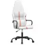 Sedia da Gaming Bianco e Rosa in Similpelle