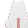 Sedia da Gaming Bianco e Rosa in Similpelle