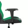 Sedia da Gaming Massaggiante Nero e Verde in Similpelle