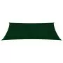 Parasole a Vela Oxford Rettangolare 2x5 m Verde Scuro