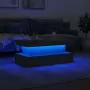 Tavolino da Soggiorno con Luci LED Rovere Sonoma 90x50x40 cm