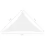 135293  Sunshade Sail Oxford Fabric Triangular 5x5x6 m White