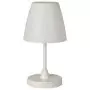 H&S Collection Lampada da Tavolo a LED Ricaricabile Bianca 13x30 cm