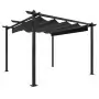 Pergola da Giardino con Tetto Retrattile 3x3 m Antracite