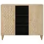 Credenza 90x33x75 cm in Legno Massello di Mango