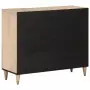 Credenza 90x33x75 cm in Legno Massello di Mango