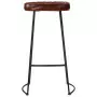 Sgabelli da Bar Gavin 2 pz Marrone Scuro 44x37,5x78 cm