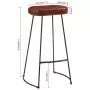 Sgabelli da Bar Gavin 2 pz Marrone Scuro 44x37,5x78 cm