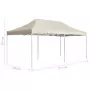 Gazebo Professionale Pieghevole in Alluminio 6x3 m Crema