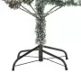 Albero di Natale con Neve Floccata LED e Pigne 225 cm PVC e PE