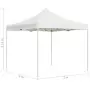 Gazebo Professionale Pieghevole Alluminio 2x2 m Bianco