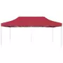 Gazebo Professionale Pieghevole in Alluminio 6x3 m Rosso Vino