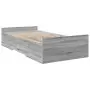 Giroletto Cassetti Grigio Sonoma 75x190 cm Legno Multistrato