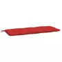 Cuscino per Panca Rosso 120x50x7 cm in Tessuto Oxford