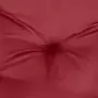 Cuscini per Sedia 6 pz Rosso Vino 40x40x7 cm in Tessuto Oxford