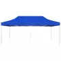 Gazebo Professionale Pieghevole Alluminio 6x3 m Blu