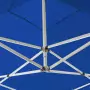 Gazebo Professionale Pieghevole Alluminio con Pareti 2x2m Blu