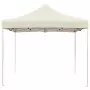 Gazebo Professionale Pieghevole Alluminio 2x2 m Crema