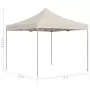 Gazebo Professionale Pieghevole Alluminio 2x2 m Crema