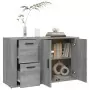 Credenza Grigio Sonoma 100x33x59,5 cm in Legno Multistrato